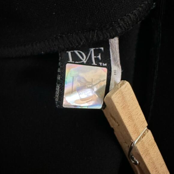 Diane Von Furstenberg Jiwon Sheath Black Ponte Dress Size 2 - Picture 6 of 11